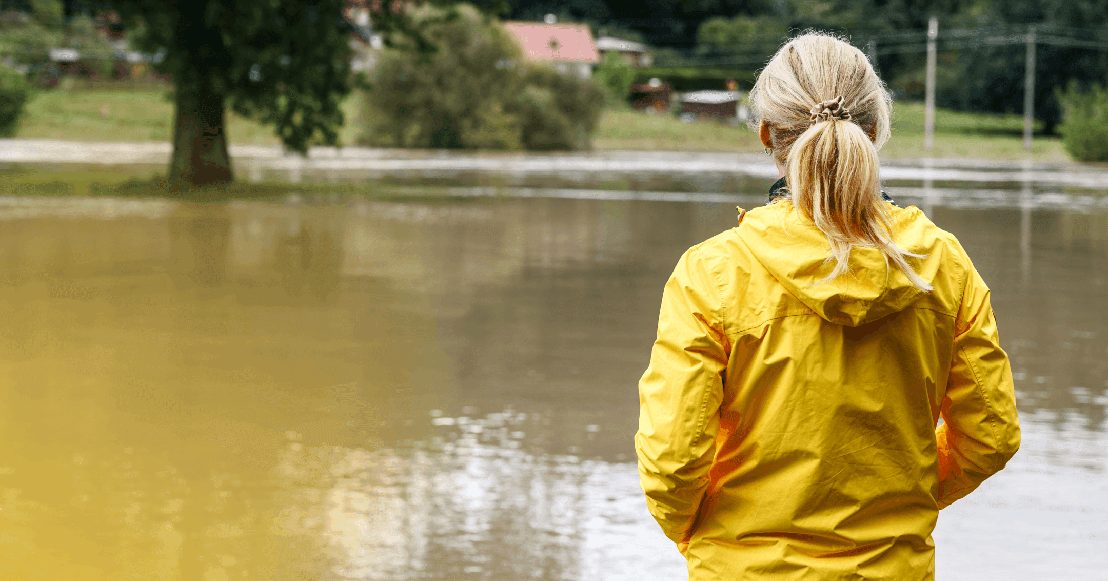 woman feeling hopeless after a natural disaster