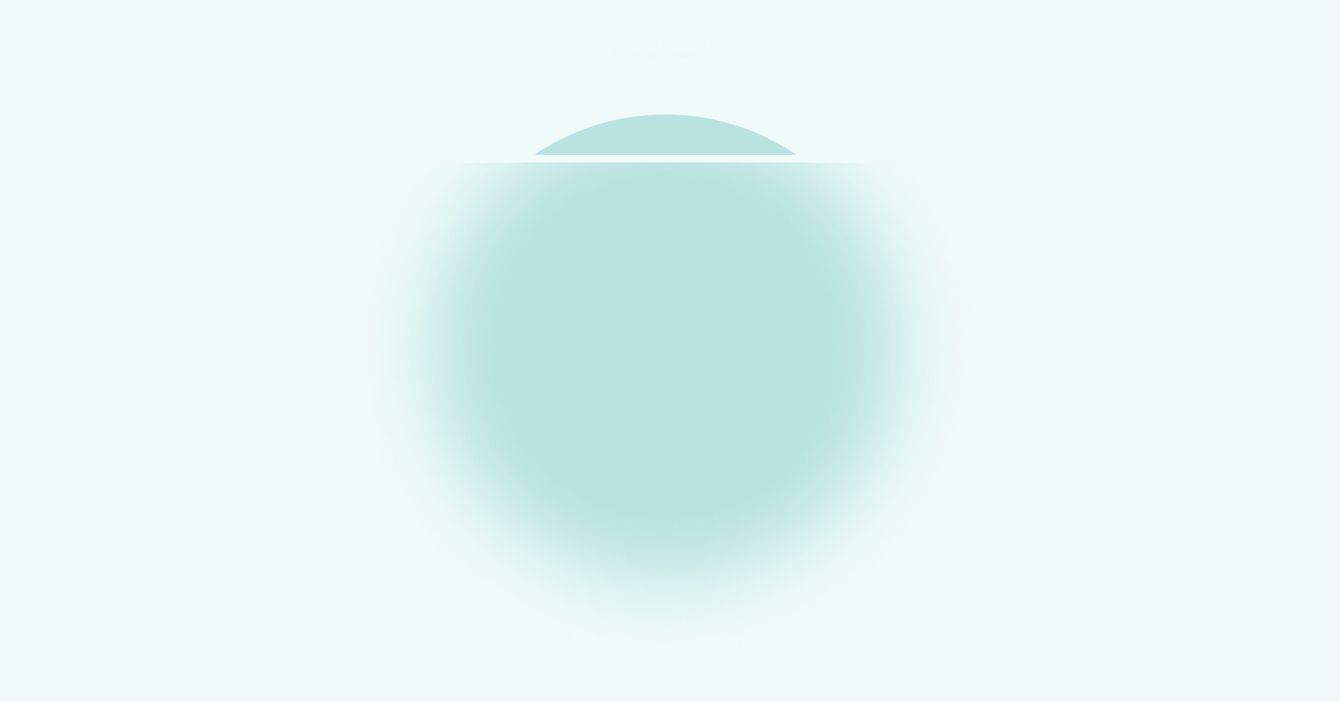 Abstract illustration of a light blue sphere on top of a lighter blue background. The bottom 2/3 is out of focus and the top 1/3 is in focus.