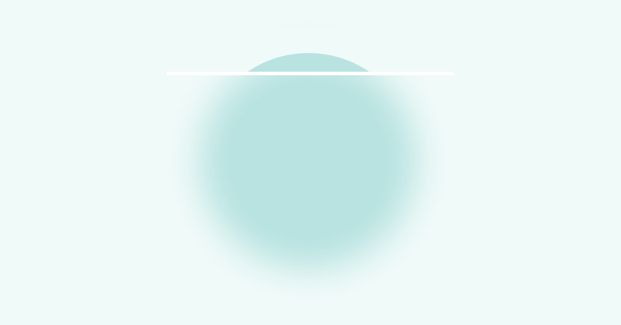 Abstract illustration of a light blue sphere on top of a lighter blue background. The bottom 2/3 is out of focus and the top 1/3 is in focus.