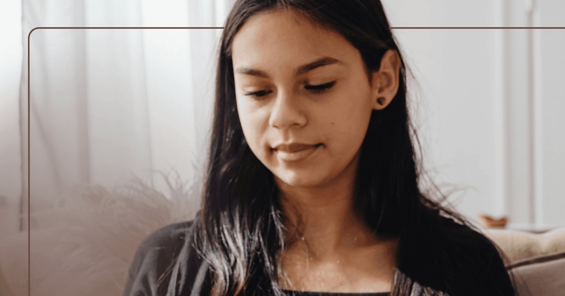 young girl with intermittent explosive disorder pausing to attend to the anger she is experiencing