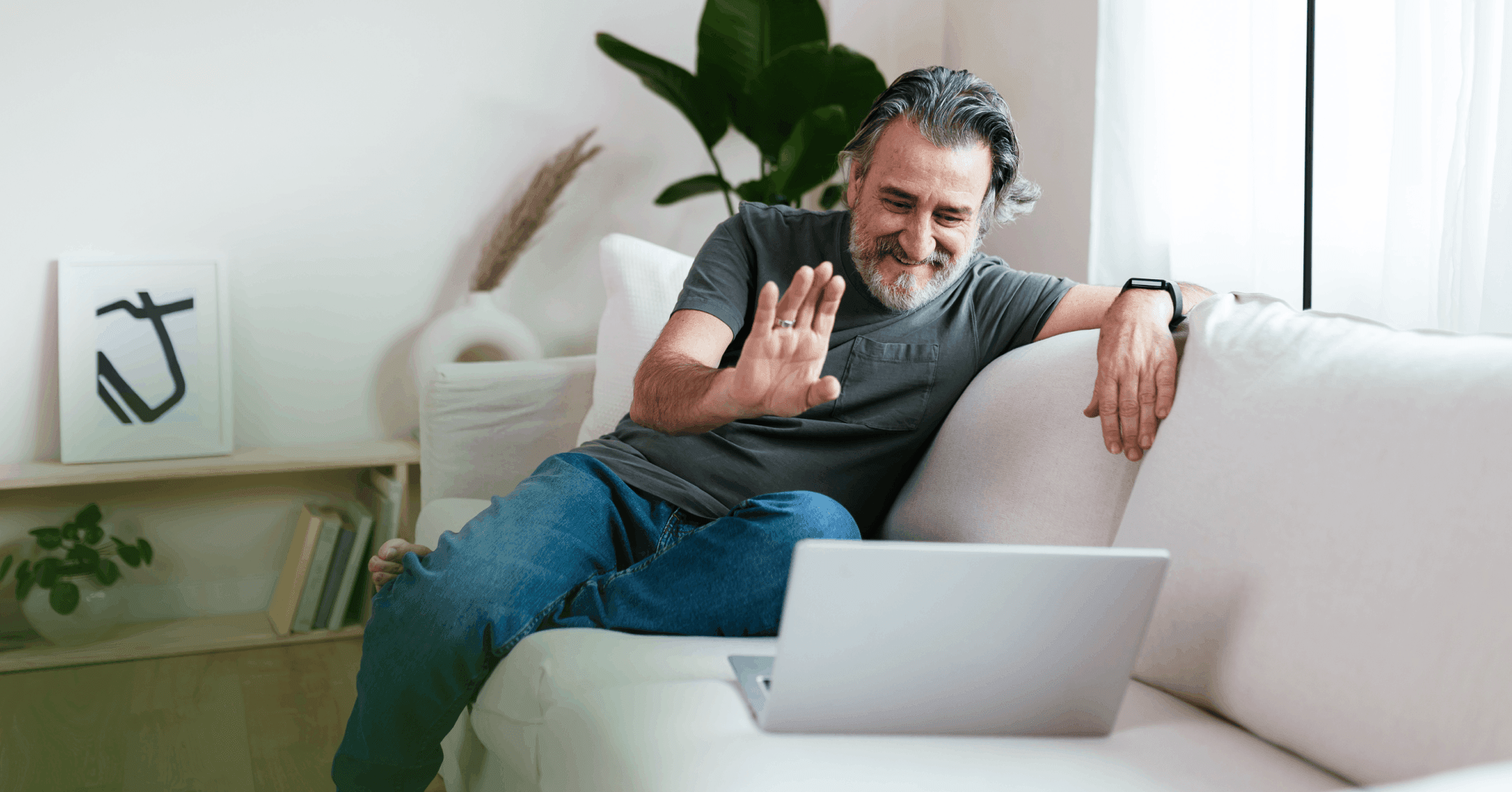 therapist balances working from home