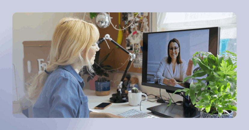 woman with psychiatric insurance engaging in telepsychiatry
