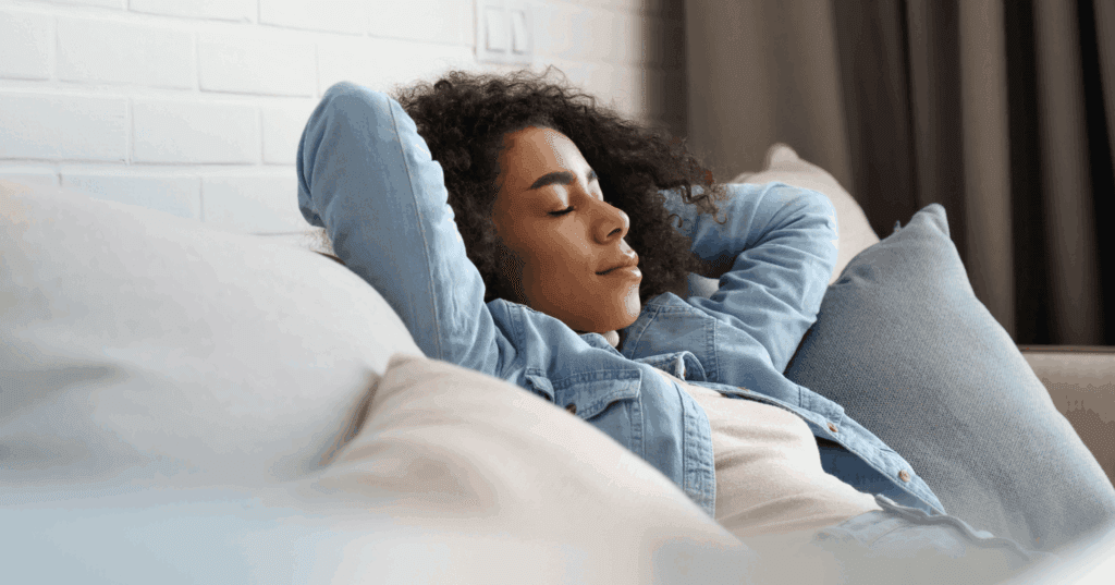 woman noting her emotions to reduce reactivity