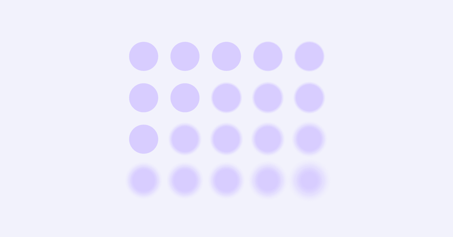 grid of blurred and clear blue circles illustrating the flexibility of private practice
