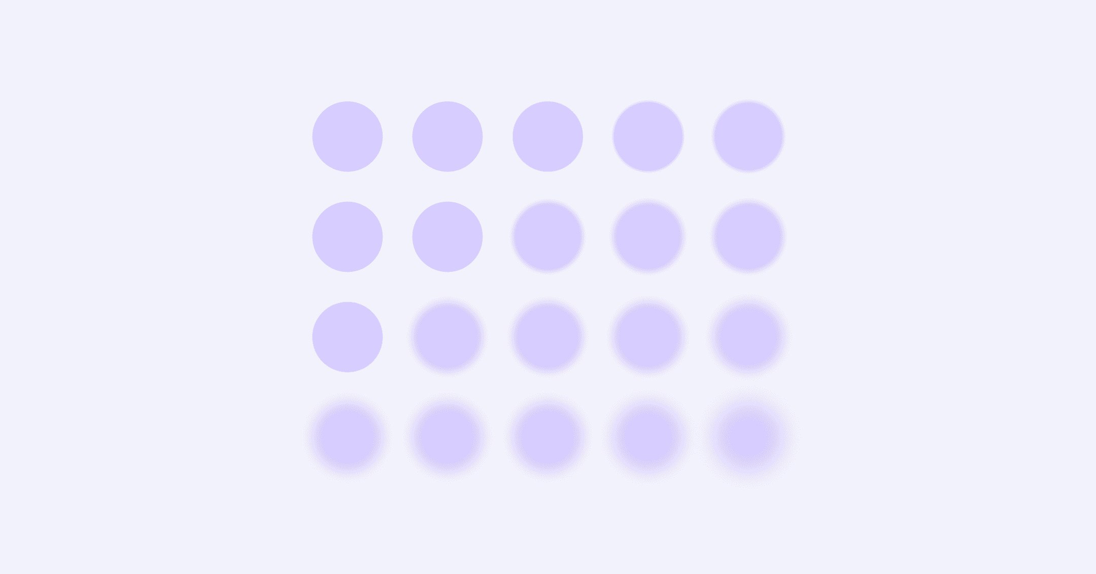 grid of blurred and clear blue circles illustrating the flexibility of private practice