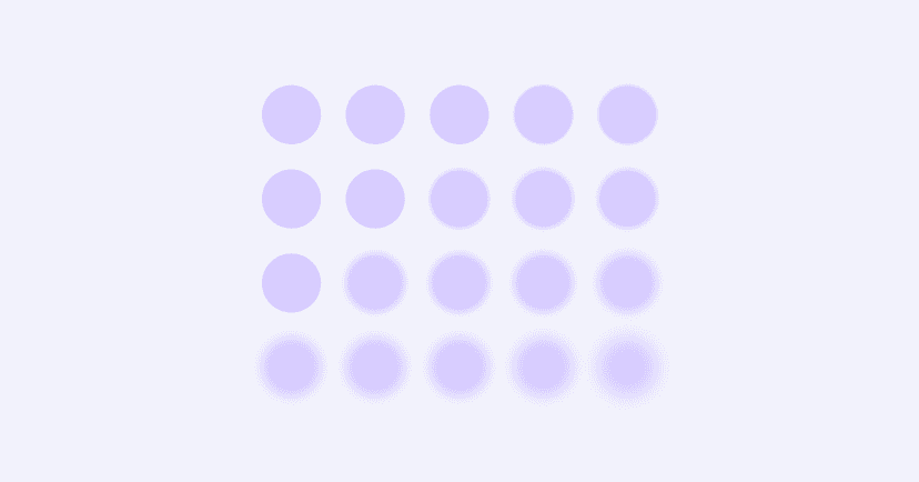 grid of blurred and clear blue circles illustrating the flexibility of private practice