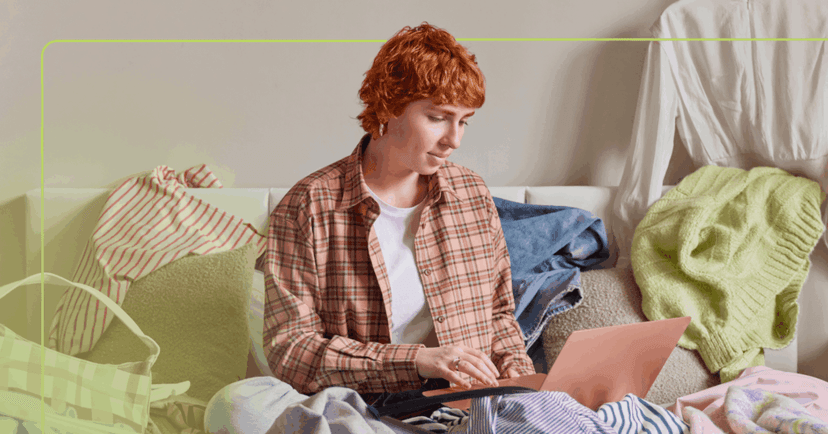 woman with a cluttered space who is too busy to clean