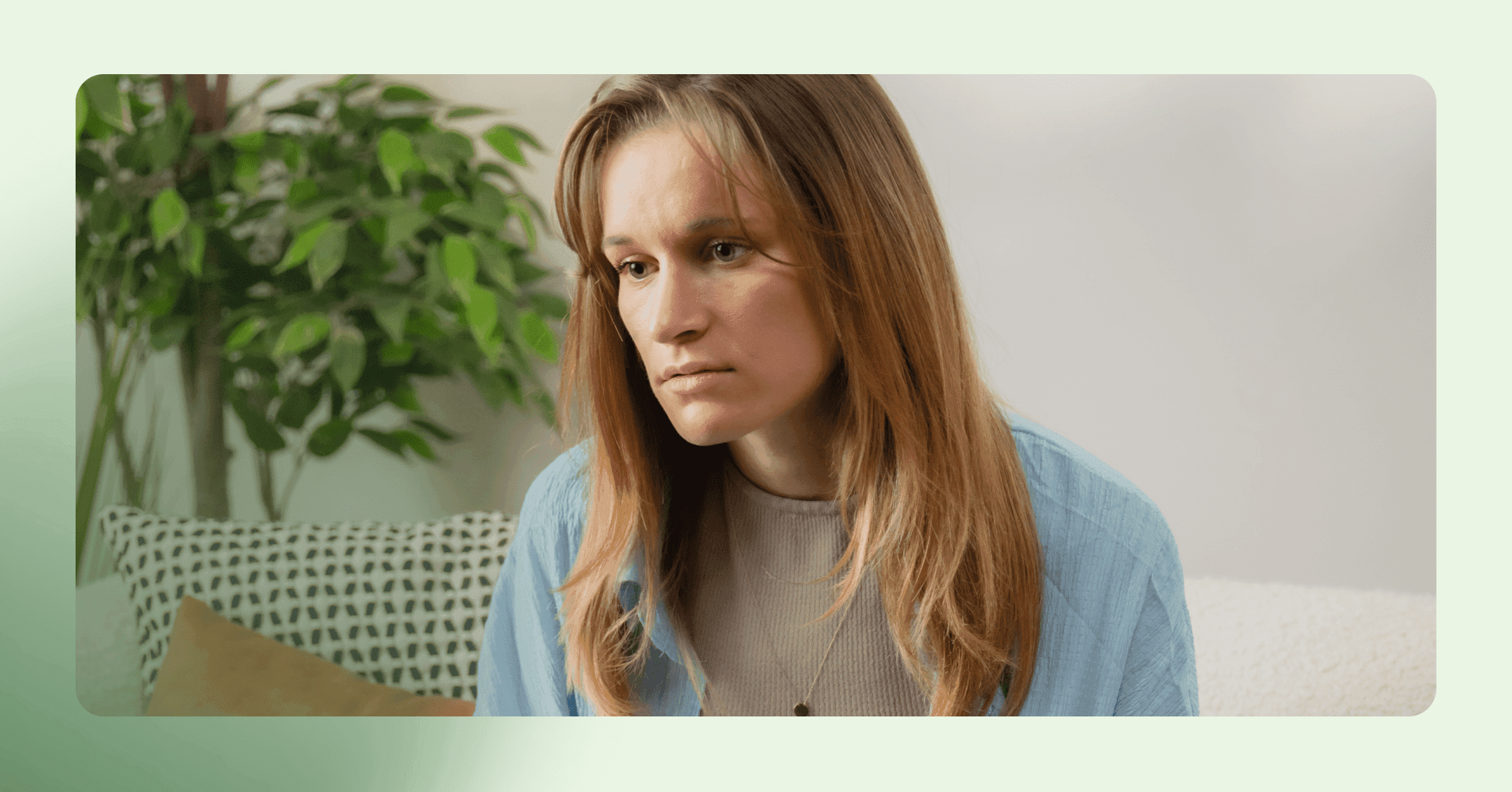 woman with impulsive thoughts sitting with the thought before releasing it