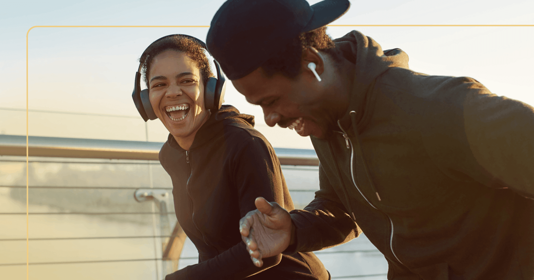 two friends with social anxiety going for a run together