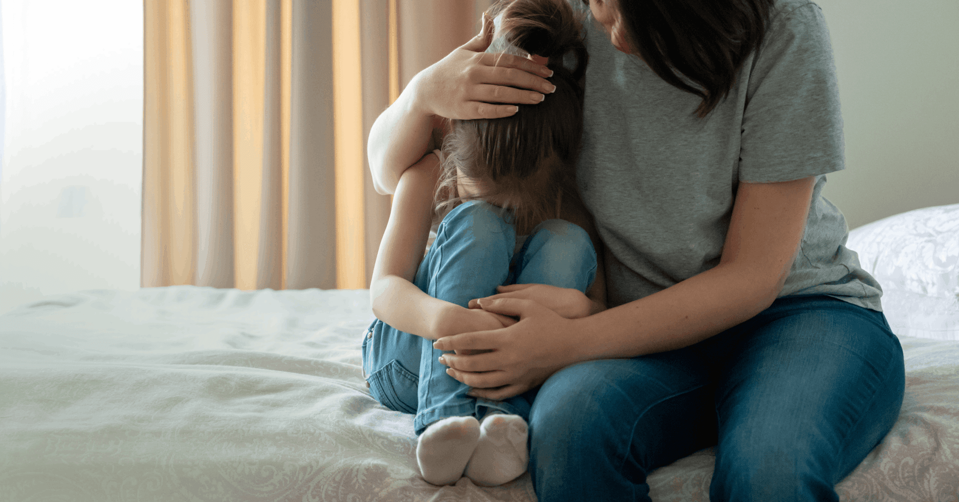 young girl with ADHD having a meltdown and her mother validating her emotions