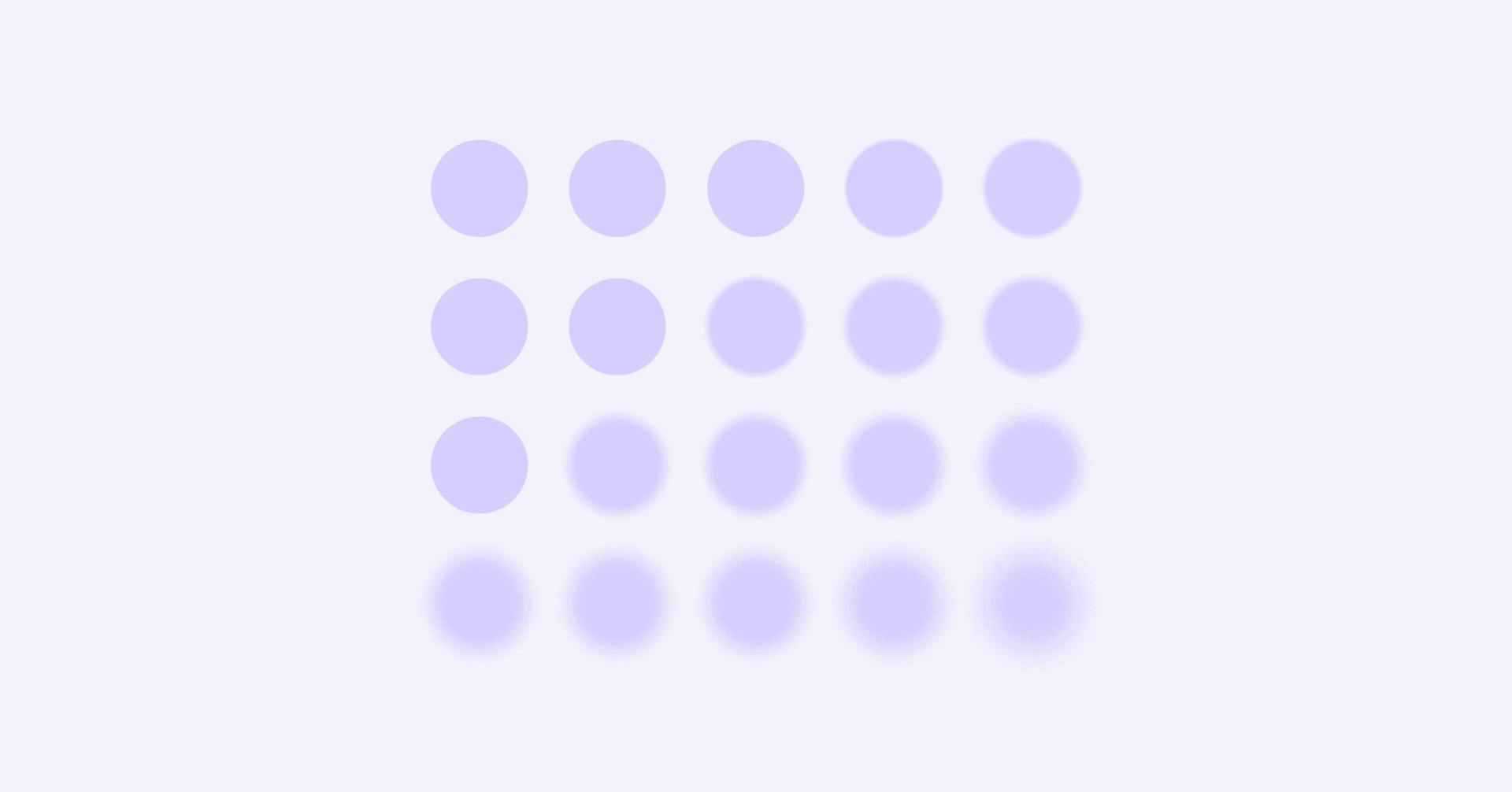 grid of blurred and clear purple circles illustrating how unmasking your gender can feel for autistic people