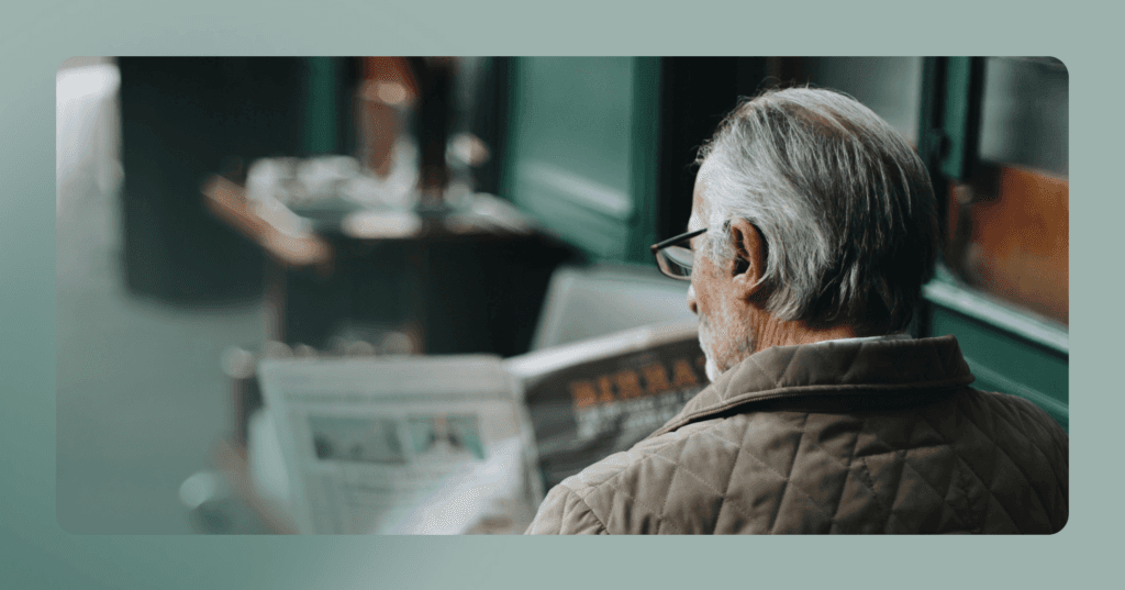 man with generational trauma spending time alone