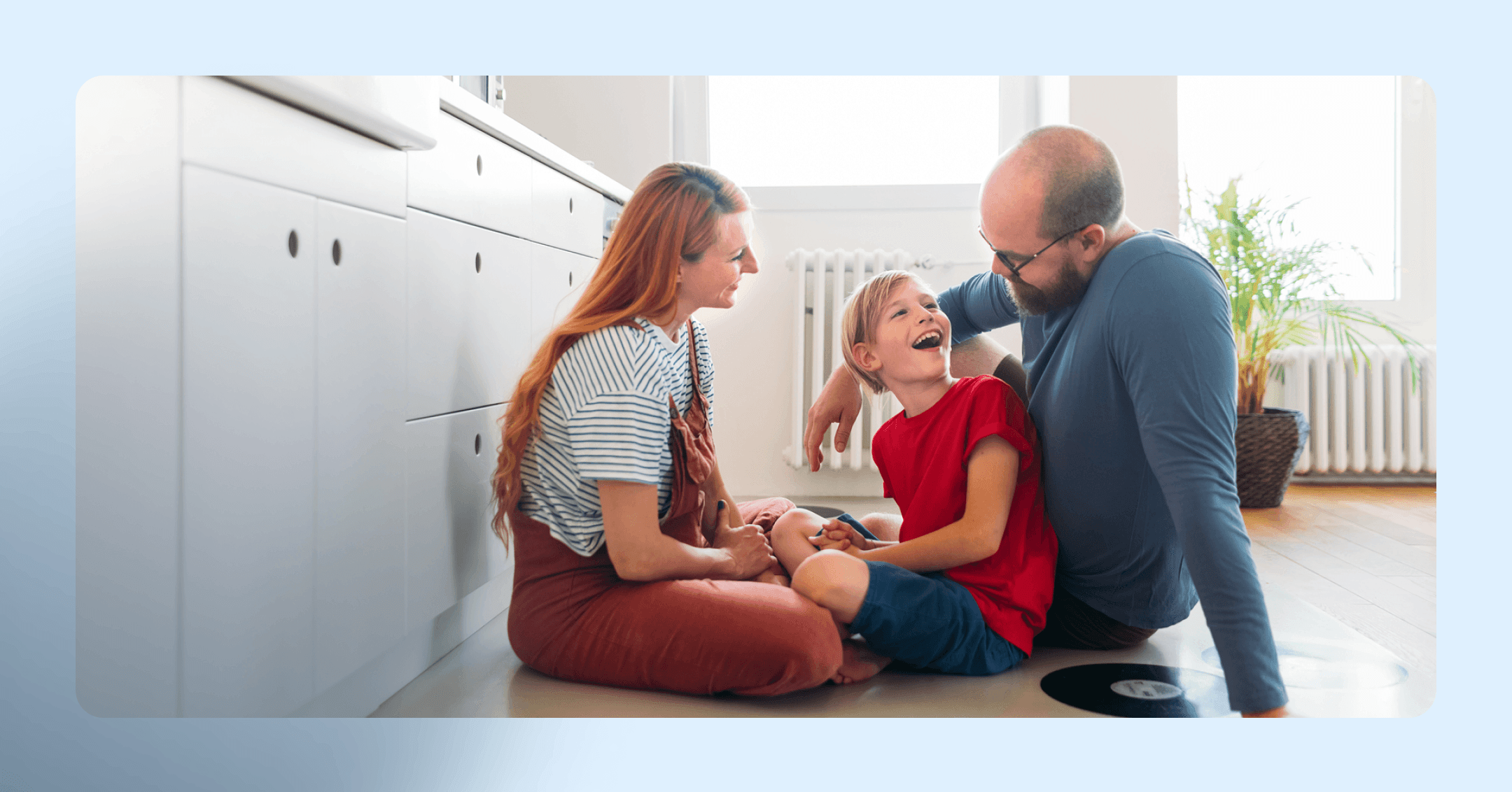 a parents spends time with their family while balancing running a private therapy practice