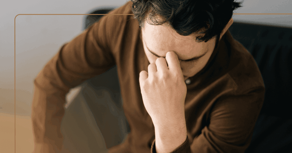 man with bipolar disorder experiencing uncontrollable hopelessness