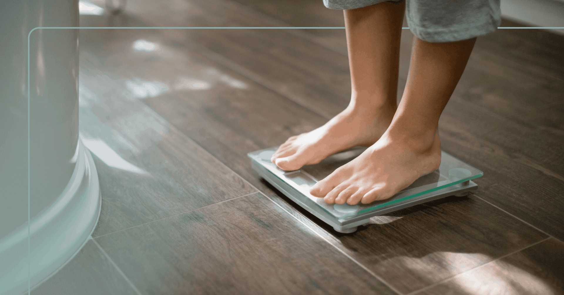 person stepping on a scale after meeting with a psychiatrist to maintain a healthy weight