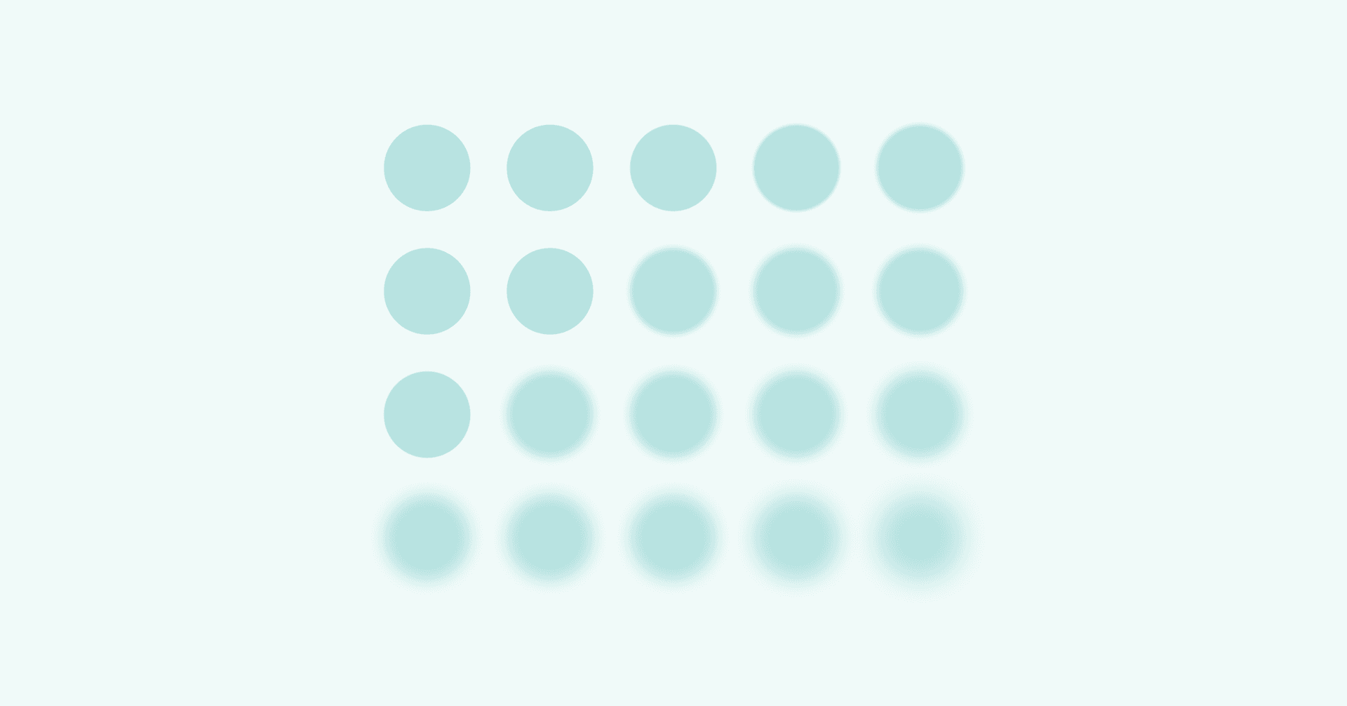 grid of blurred and clear blue circles illustrating how there are strategies to access psychiatric care