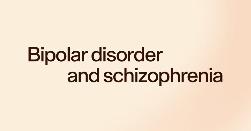 Bipolar disorder and schizophrenia